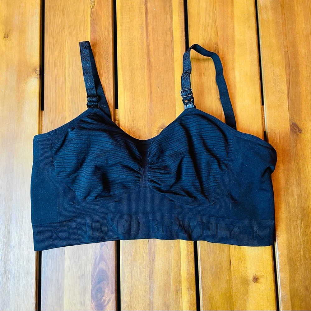 Black Kindred Bravely Pumping & Nursing Sports Bra